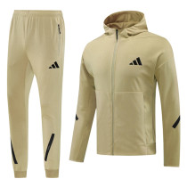 2025 AD~ Khaki Zipper Jacket Tracksuit