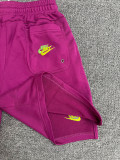 2025 NK Purple Embroidered Multicolor Logo Casual Short Pants CN02紫