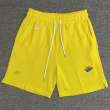 2025 NK Yellow Embroidered Multicolor Logo Casual Short Pants CN02黄