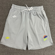 2025 NK Grey Embroidered Multicolor Logo Casual Short Pants CN02灰
