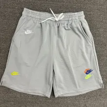 2025 NK Grey Embroidered Multicolor Logo Casual Short Pants CN02灰