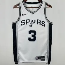 Spurs PAUL  #3  White NBA Jerseys