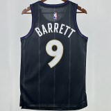 2025 Timberwolves BARRETT #9 Black  NBA Jerseys 热压