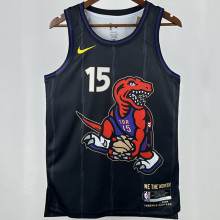 2025 Timberwolves CARTER #15 Black  NBA Jerseys 热压