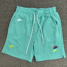 2025 NK Green Embroidered Multicolor Logo Casual Short Pants CN02湖绿