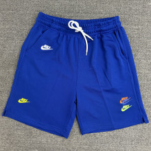 2025 NK Blue Embroidered Multicolor Logo Casual Short Pants CN02深彩蓝