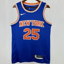 2025 NY Knicks BRIDGES  #25 Blue City Edition NBA Jerseys