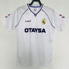 1990/92 RM White Home Retro Soccer Jersey