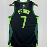 2025 Celtics BROWN #7  Black City Edition NBA Jerseys