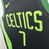 2025 Celtics BROWN #7  Black City Edition NBA Jerseys