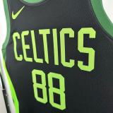 2025 Celtics QUETA #88  Black City Edition NBA Jerseys