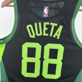 2025 Celtics QUETA #88  Black City Edition NBA Jerseys