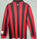 2025 AC Milan 125Th Limited Edition Long Sleeve Fans Soccer Jersey 限量版 有钮扣