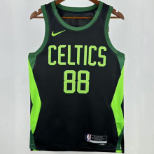 2025 Celtics QUETA #88  Black City Edition NBA Jerseys