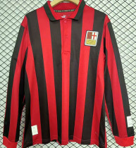 2025 AC Milan 125Th Limited Edition Long Sleeve Fans Soccer Jersey 限量版 有钮扣