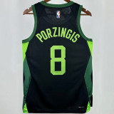 2025 Celtics PORAIGIS #8  Black City Edition NBA Jerseys