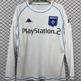 2003/04 AJ Auxerre Home White Retro Long Sleeve Soccer Jersey 欧塞尔