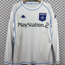 2003/04 AJ Auxerre Home White Retro Long Sleeve Soccer Jersey 欧塞尔