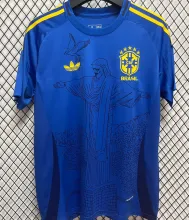 2025 Brazil Special Edition Blue Fans Jersey
