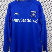2003/04 AJ Auxerre Away Blue Retro Long Sleeve Soccer Jersey 欧塞尔