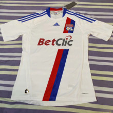 2010/11 Lyon Home White Retro Soccer Jersey