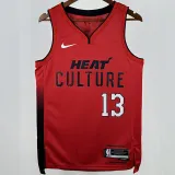 2025 Miami Heat ADEBAYO #13 Red City Edition NBA Jerseys 热压