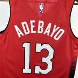 2025 Miami Heat ADEBAYO #13 Red City Edition NBA Jerseys 热压