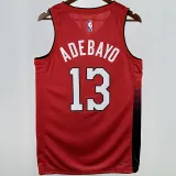 2025 Miami Heat ADEBAYO #13 Red City Edition NBA Jerseys 热压