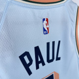 2025 Spurs PAUL #3 Light Blue City Edition NBA Jerseys