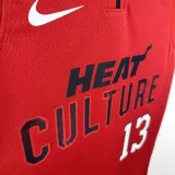 2025 Miami Heat ADEBAYO #13 Red City Edition NBA Jerseys 热压