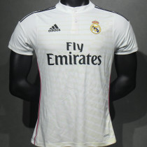 2014/15 RM Home White Retro Player Version Soccer Jersey 球员版