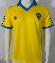 1983/84 Cadiz Home Yellow Retro Soccer Jersey