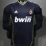 2010/11 RM Away Black Retro Long Sleeve Player Version Jersey 球员版
