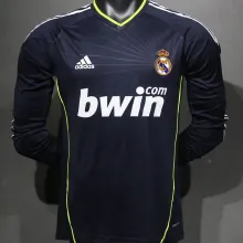 2010/11 RM Away Black Retro Long Sleeve Player Version Jersey 球员版