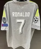 2015/16 RM Away Grey Retro Long Sleeve Soccer Jersey