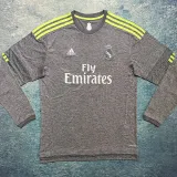 2015/16 RM Away Grey Retro Long Sleeve Soccer Jersey