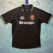 1998/99 M Utd Away Black UCL Version Retro Jersey