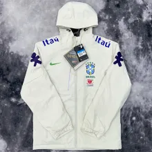 2025 Brazil Velvet Thickened warm White Outdoor Jacket #103加绒冲锋衣
