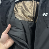 2025 Yonex Cotton Thickened Warm Black Outdoor Jacket #A804加棉冲锋衣