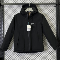 2025 NK Cotton Thickened Warm Black Outdoor Jacket #A801加棉冲锋衣