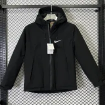 2025 NK Cotton Thickened Warm Black Outdoor Jacket #A801加棉冲锋衣