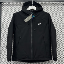 2025 Yonex Cotton Thickened Warm Black Outdoor Jacket #A804加棉冲锋衣