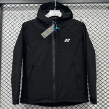 2025 Yonex Cotton Thickened Warm Black Outdoor Jacket #A804加棉冲锋衣