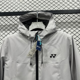 2025 Yonex Cotton Thickened Warm Grey Outdoor Jacket #A804加棉冲锋衣