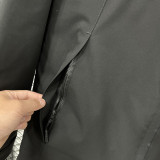 2025 PSG Jordan Cotton Thickened Warm Black Outdoor Jacket #A805加棉冲锋衣