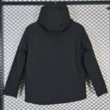2025 UA Cotton Thickened Warm Black Outdoor Jacket  #A803加棉冲锋衣