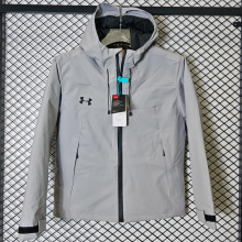 2025 UA Cotton Thickened Warm Grey Outdoor Jacket #A803加棉冲锋衣
