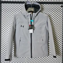 2025 UA Cotton Thickened Warm Grey Outdoor Jacket #A803加棉冲锋衣