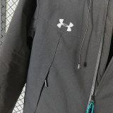 2025 UA Cotton Thickened Warm Black Outdoor Jacket  #A803加棉冲锋衣