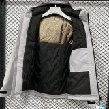 2025 PSG Jordan Cotton Thickened Warm Grey Outdoor Jacket #A805加棉冲锋衣
